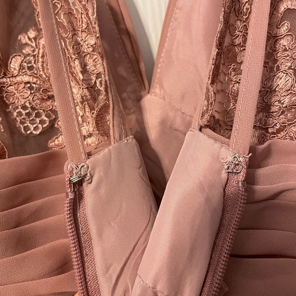 Azazie Bridesmaid dress in the color Dusty Rose - Picture 9 of 12